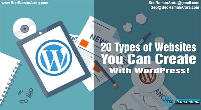 20 Types of Websites You Can Create With WordPress!