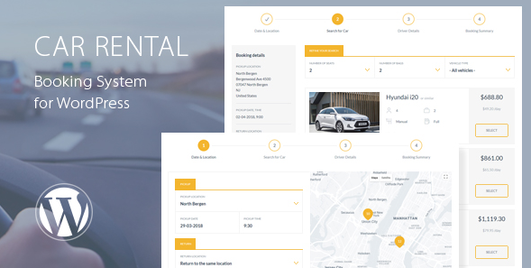 Car Rental Booking System for WordPress