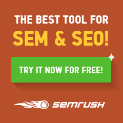 SEMRush: Competitor Analysis and Keywords Research Tool